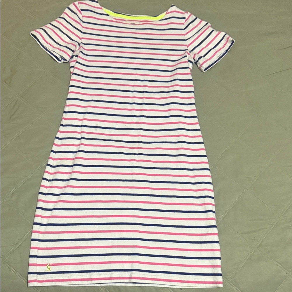 Striped Short Sleeve Dress